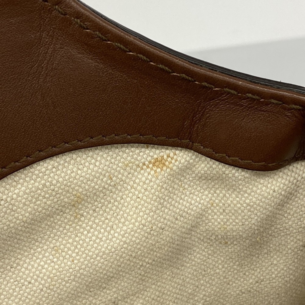 Gucci Handbag 211944 Canvas Brown Beige Champagne Women's - Picture 7 of 14